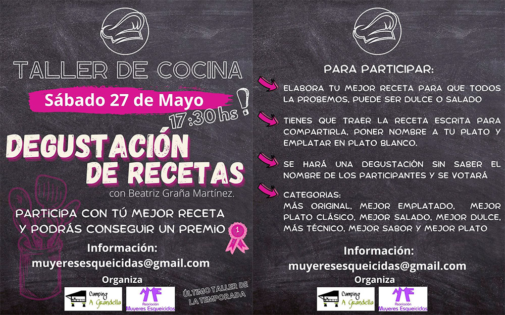 Cartel Taller de Cocina